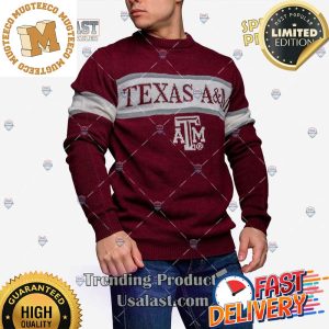 NCAA Texas A&M Aggies Vintage Pullover Ugly Sweater For Holiday 2023 Xmas Gifts