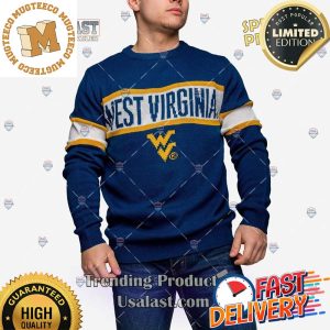 NCAA West Virginia Mountaineers Vintage Pullover Ugly Sweater For Holiday 2023 Xmas Gifts