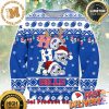 NFL Baltimore Ravens Woolen Pattern Custom Name Ugly Christmas Sweater For Holiday 2023 Xmas Gifts