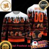NFL Chicago Bears Woolen Pattern Orange Custom Name Ugly Christmas Sweater For Holiday 2023 Xmas Gifts