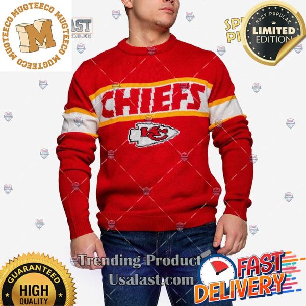 NFL Kansas City Chiefs Vintage Pullover Ugly Sweater For Holiday 2023 Xmas Gifts