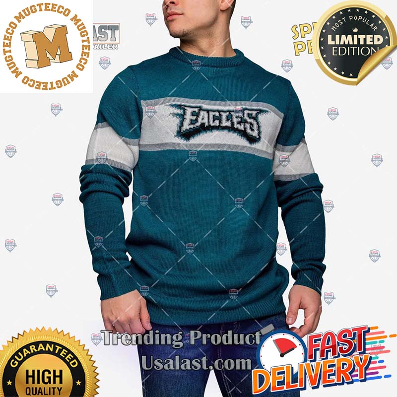 NFL Philadelphia Eagles Vintage Pullover Ugly Sweater For Holiday 2023 Xmas Gifts
