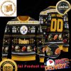 NFL Pittsburgh Steelers Woolen Pattern Custom Name Ugly Christmas Sweater For Holiday 2023 Xmas Gifts