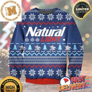 Natural Light Beer Christmas Ugly Sweater For Holiday 2023 Xmas Gifts