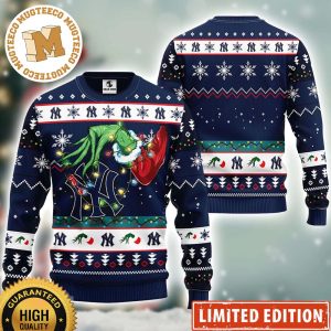 New York Yankees Grinch Hand Funny Xmas 2023 Gift Ugly Christmas Sweater