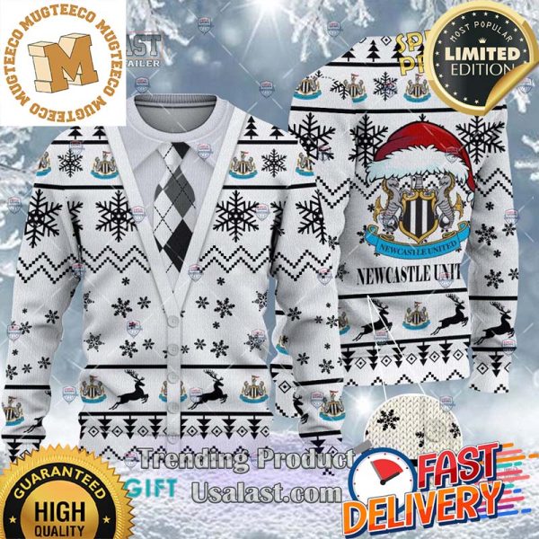 Newcastle United F.C Cardigan Ugly Sweater 2023 For Holiday 2023 Xmas Gifts