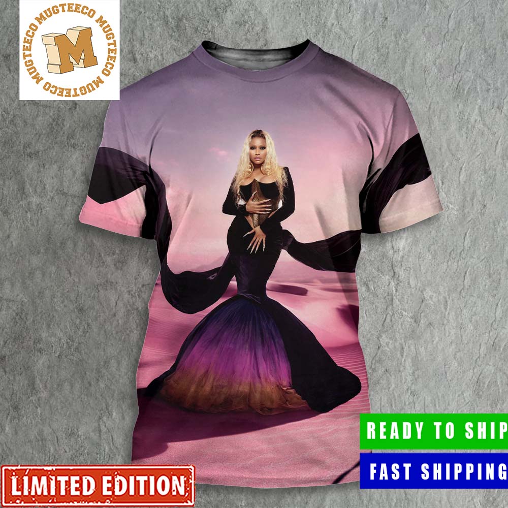 Nicki Minaj Unveils Alternate Pink Friday 2 Cover Poster All Over Print Shirt