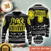 Nirvana Band Smiley Pattern Black And Yellow Xmas Gift For Fans Ugly Christmas Sweater