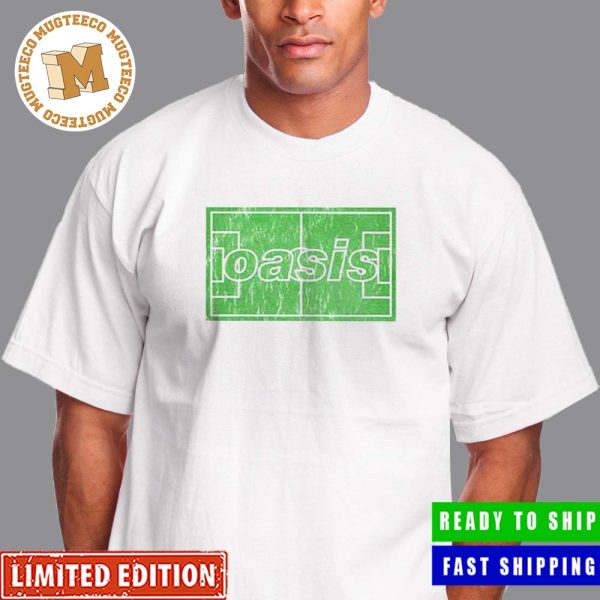 Official Oasis Football Pitchheavy Weight Essentials T-Shirt