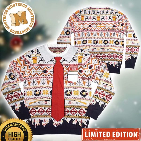 Official Shaun of The Dead 2023 Xmas Holiday Gift Ugly Christmas Sweater