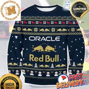 Oracle Red Bull Racing Vintage Ugly Christmas Sweater