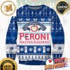 Personalized Name Pabst Blue Ribbon American Flag Ugly Christmas Sweater For Holiday 2023 Xmas Gifts