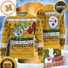 Pittsburgh Steelers NFL Big Logo Checker Ugly Christmas Sweater