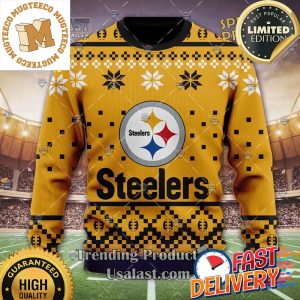 Pittsburgh Steelers NFL 3D Ugly Xmas Sweater For Holiday 2023 Xmas Gifts