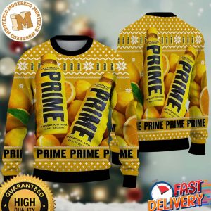Prime Hydration Drink Lemonade Ugly Christmas Sweater