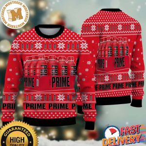 Prime Hydration Drink Tropical Punch Ugly Christmas Sweater