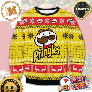Pringles All Printed Ugly Christmas Sweater Sweatshirt For Holiday 2023 Xmas Gifts