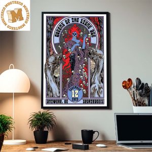 Queens Of The Stone Age The End Is Nero Tonight At Antwerp BE November 12 2023 Poster Canvas For Home Decorations