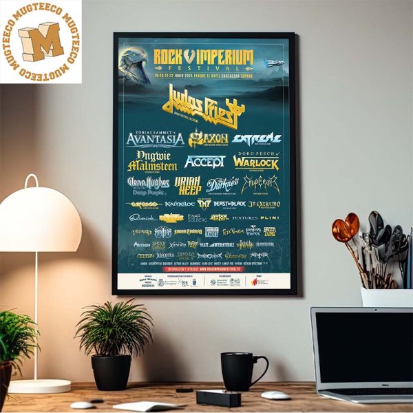 Rock Imperium Festival From 19 To 22 June 2024 Lined Up Home Decor Poster Canvas