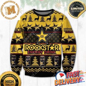 Rockstar Ugly Christmas Sweater For Holiday 2023 Xmas Gifts