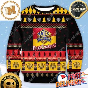 Rocktoberfest Ugly Christmas Sweater For Holiday 2023 Xmas Gifts