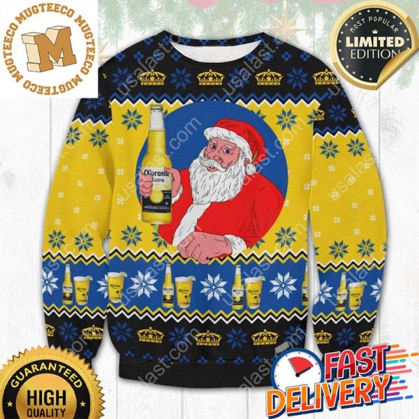 Santa Corona Extra Ugly Christmas Sweater For Holiday 2023 Xmas Gifts