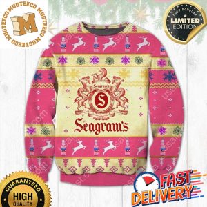 Seagram’s Ugly Christmas Sweater For Holiday 2023 Xmas Gifts