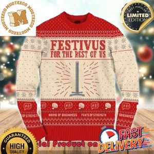 Seinfeld Airing Of Grievances Feats Of Strength Ugly Christmas Sweater For Holiday 2023 Xmas Gifts