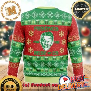 Seinfeld Head Festivus For The Rest Of Us Ugly Christmas Sweater For Holiday 2023 Xmas Gifts