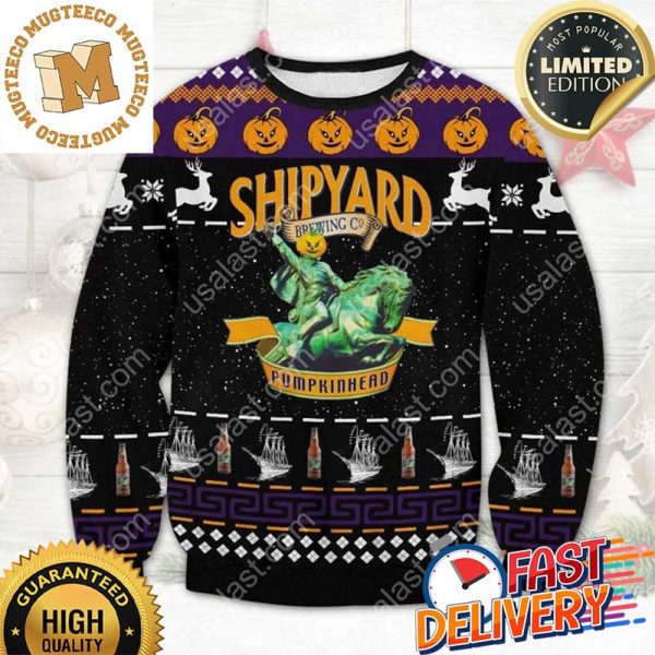 Shipyard Pumpkinhead Ugly Christmas Sweater For Holiday 2023 Xmas Gifts