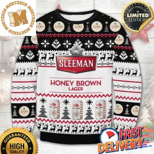 Sleeman Honey Brown Lager Ugly Christmas Sweater For Holiday 2023 Xmas Gifts