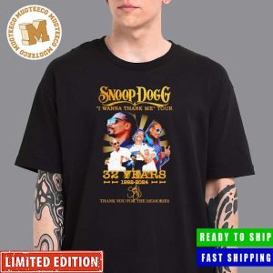 Snoop Dogg I Wanna Thank Me Tour 32 Years 1992 2024 Thank You For The Memories Vintage T-Shirt
