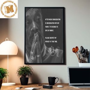 Snoop Dogg Says He Is Giving Up Smoking On Instagram Home Decor Poster Canvas
