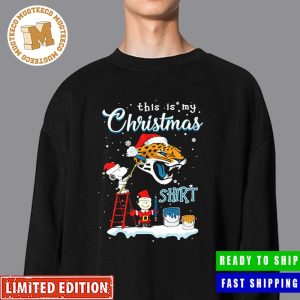 Snoopy and Charlie Brown NFL Jacksonville Jaguars This Is My Christmas Shirt Christmas Gift For Fan Unisex Shirt