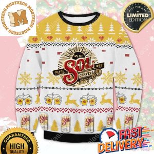 Sol Beer Ugly Christmas Sweater For Holiday 2023 Xmas Gifts