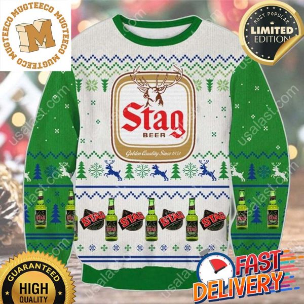 Stag Ugly Christmas Sweater For Holiday 2023 Xmas Gifts