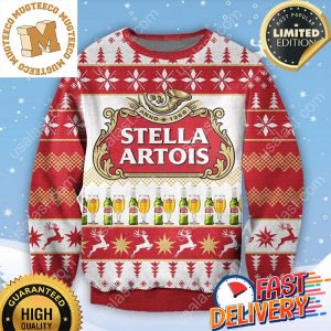 Stella Artois Ugly Christmas Sweater For Holiday 2023 Xmas Gifts
