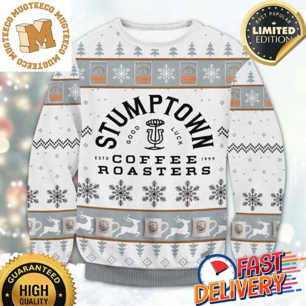 Stumptown Coffee Roasters Ugly Christmas Sweater For Holiday 2023 Xmas Gifts