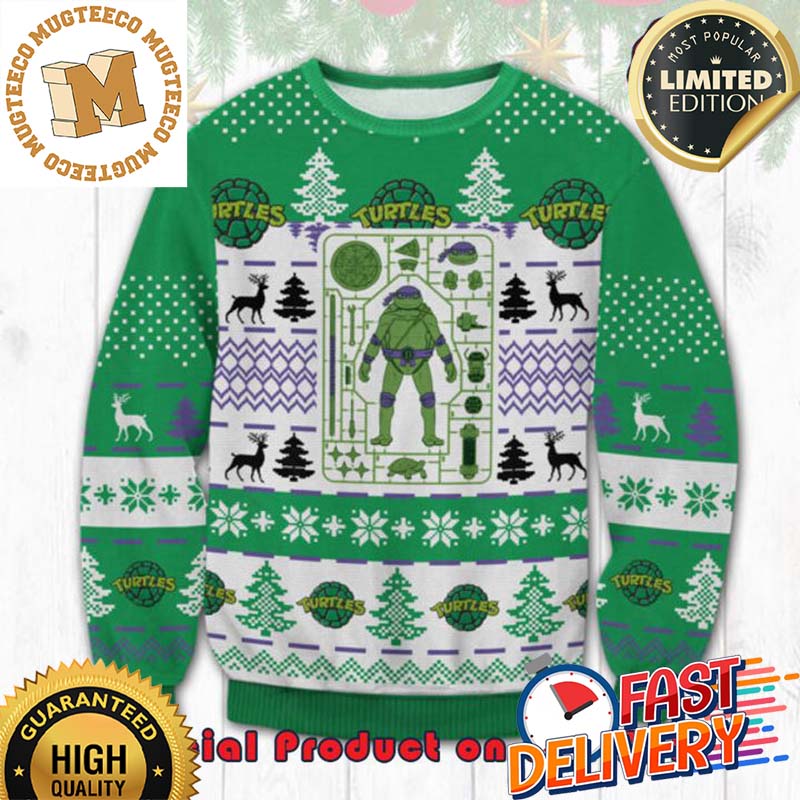 TMNT Teenage Mutant Ninja Turtles Donatello Model Sprue Ugly Christmas  Sweater For Holiday 2023 Xmas Gifts - Mugteeco