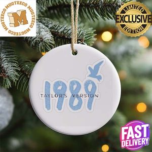Taylor Swift 1989 Taylor Version Album Logo 2023 Xmas Holiday Gift Ceramic Christmas Decorations Ornament