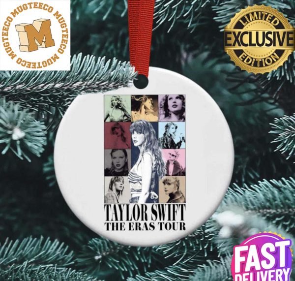 Taylor Swift Faces The Eras Tour Christmas Tree Decorations Ornament