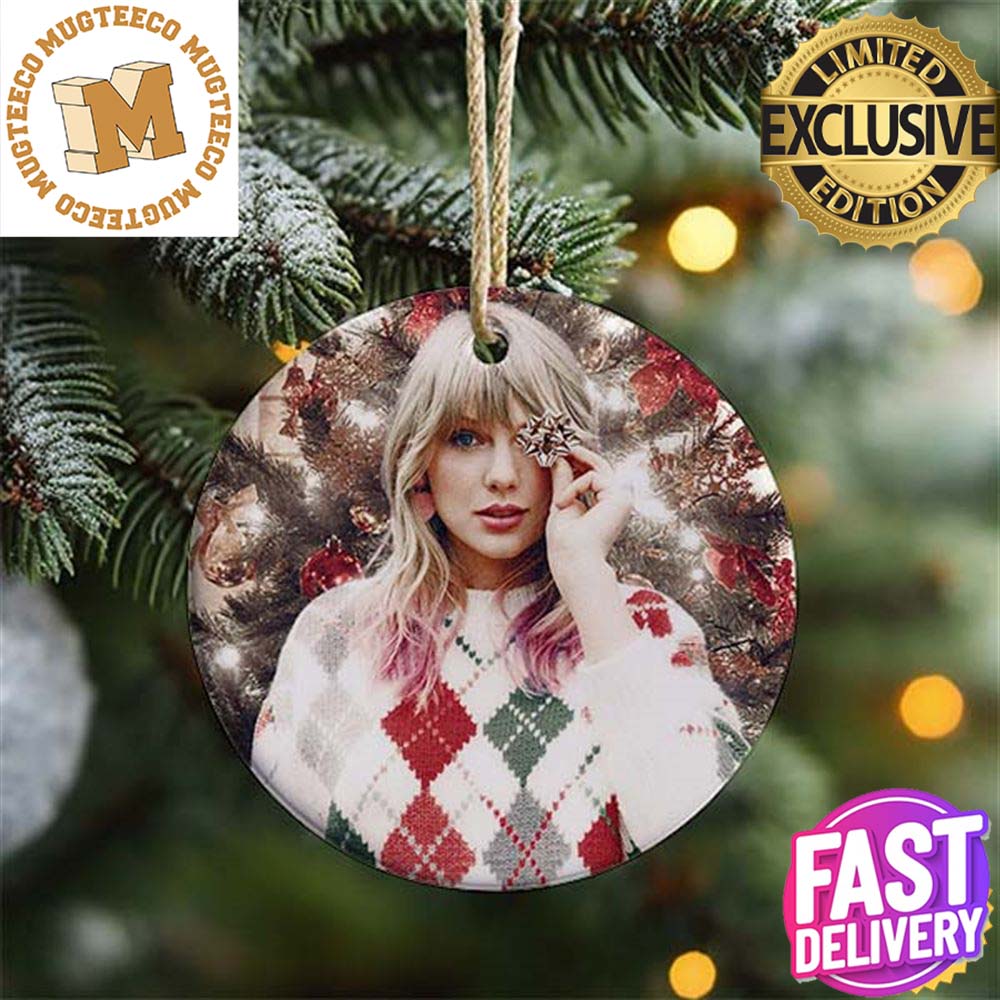 Taylor Swift Posing Christmas Tree 2023 Swiftie Gift Christmas