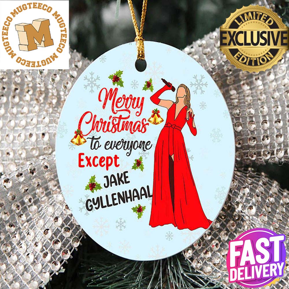 Taylor Swift Red Album All Too Well Merry Christmas Decorations Ornament, by Tinnap