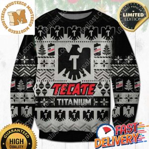 Tecate Titanium Ugly Christmas Sweater For Holiday 2023 Xmas Gifts
