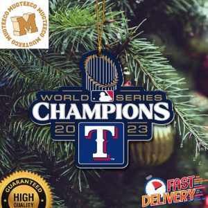 Texas Rangers MLB 2023 World Series Champions Christmas Ornament Holiday Gift For Fans