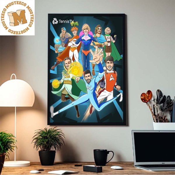 The 2023 Nitto ATP Finals Line Up Superheroes Style Home Decor Poster Canvas