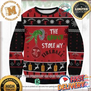 The Grinch Stole My Fireball Ugly Christmas Sweater