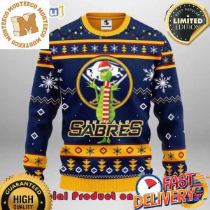 The Grinch x Buffalo Sabres NHL Santa Hat Ugly Christmas Sweater For Holiday 2023 Xmas Gifts