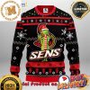 The Grinch x New York Rangers NHL Santa Hat Ugly Christmas Sweater For Holiday 2023 Xmas Gifts