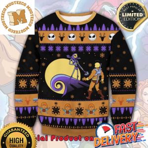 The Nightmare Before Christmas Jack Skellington He-man Ugly Christmas Sweater For Holiday 2023 Xmas Gifts